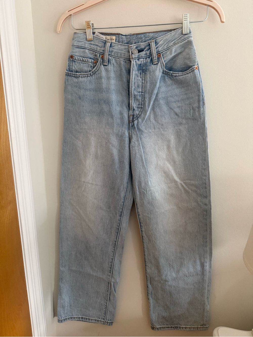 Levi's Light Blue High Rise Wide Leg Jeans